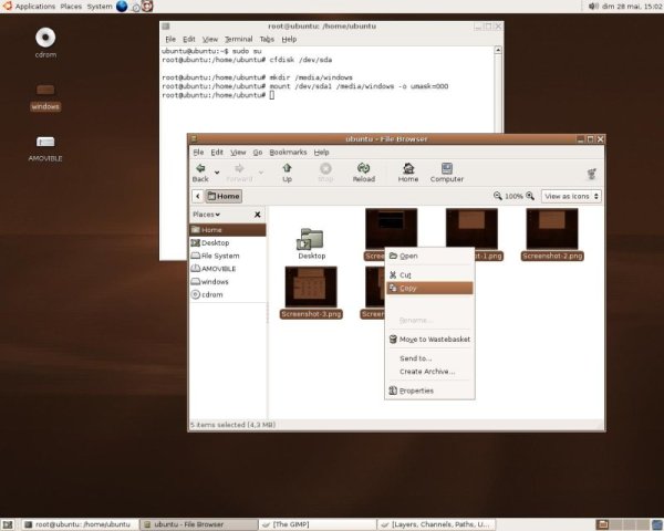 Un joli copier/coller sous Ubuntu
