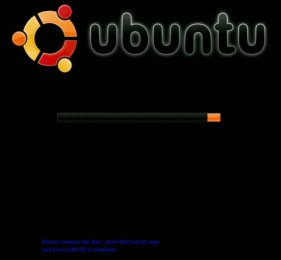 Image de l’extinction du LiveCD d’Ubuntu